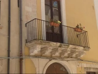 Sunny flat and blue sea