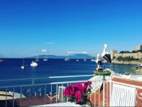 White and Blue Bodrum